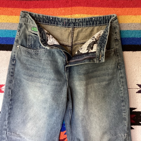 Vintage Empyre Cropped baggy jeans Wide leg 32 x 24 Y2K - Picture 3 of 15